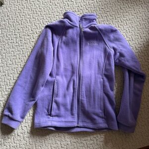 Girls 14/16 purple Columbia fleece zip up